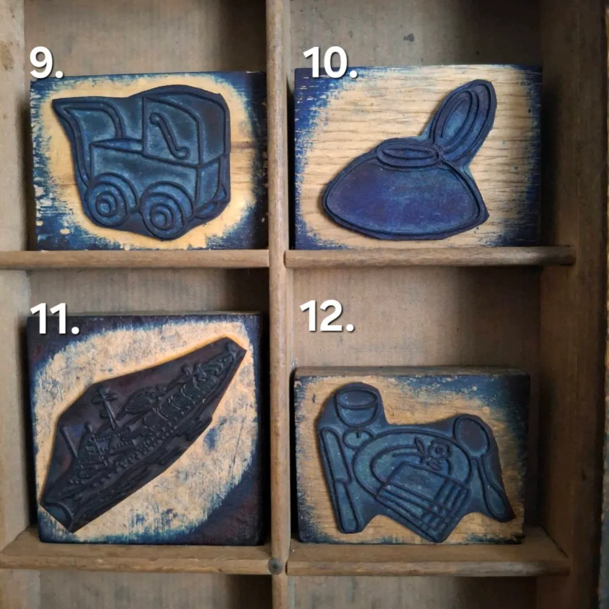 French Letterpress Printing Blocks - Image 4