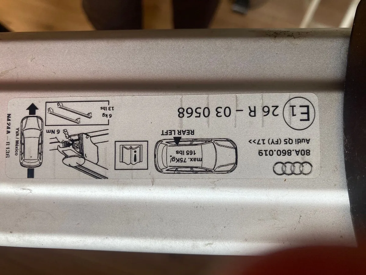 Audi Q5 car roof bars - Image 1