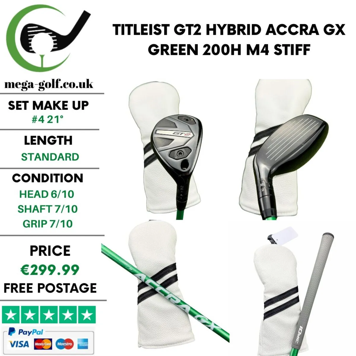 Titleist GT2 Hybrid / #4 21° / Stiff - Image 1