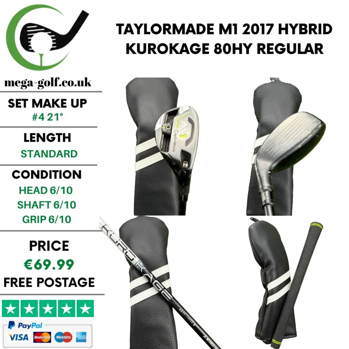 Taylormade M1 2017 Hybrid / #4 21° / Regular - Image 1
