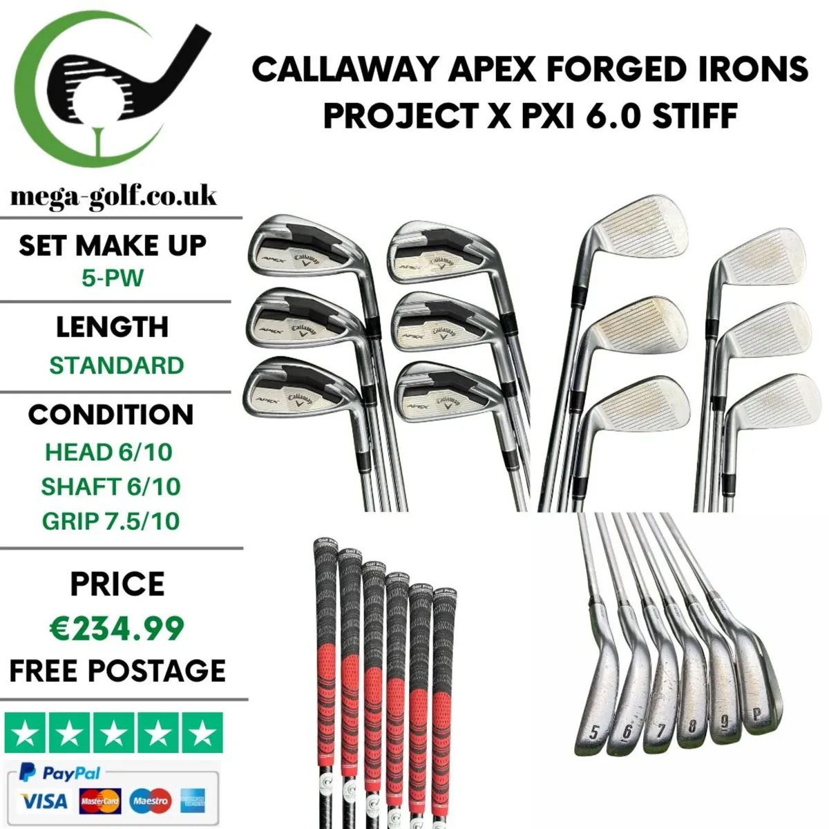 Callaway Apex Forged Irons / 5-Pw / Stiff - Image 1
