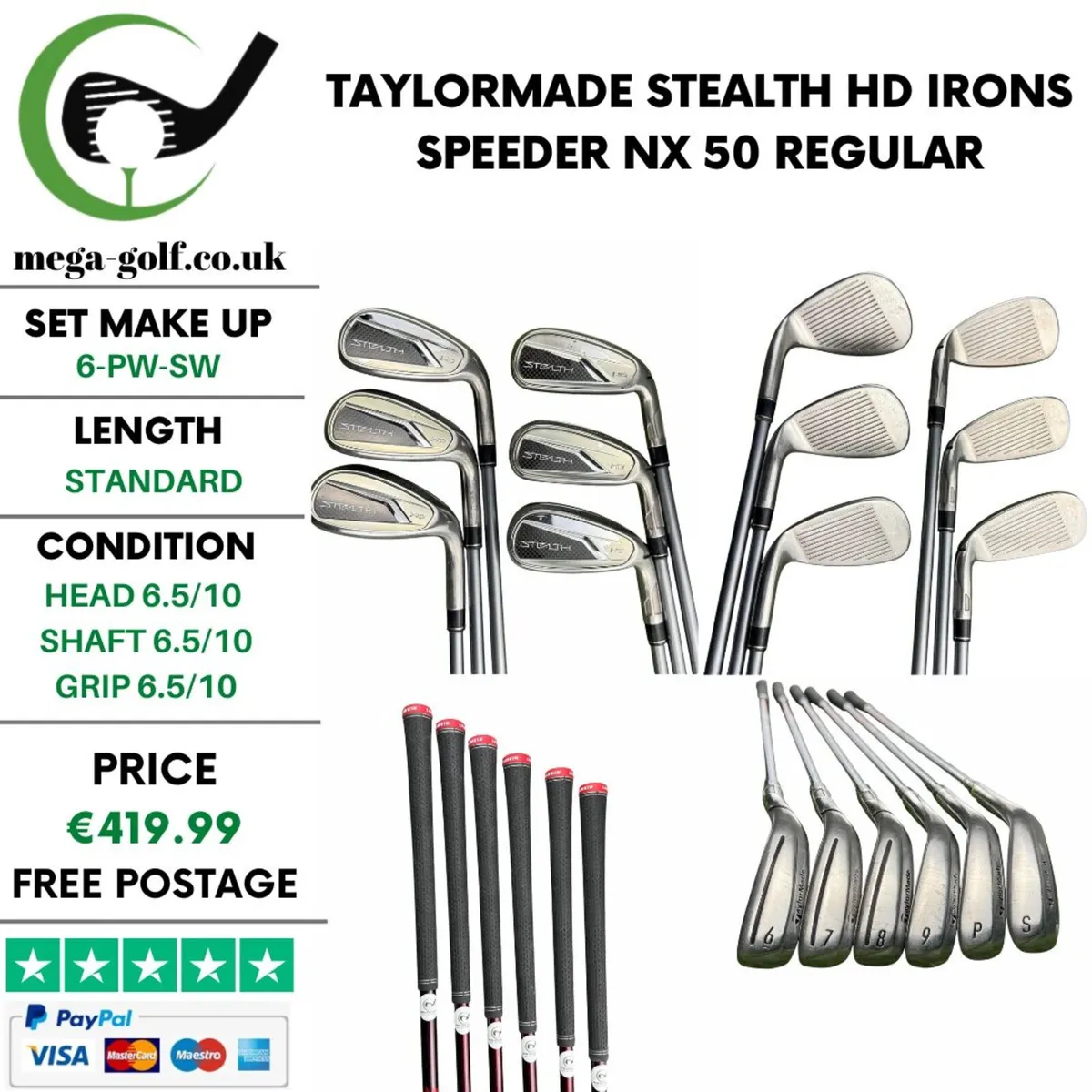 Taylormade Stealth HD Irons / 6-Pw-Sw / Regular - Image 1