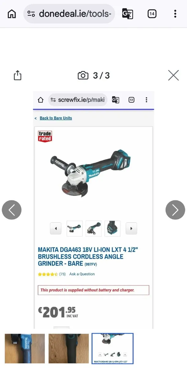 Makita angle grinder - Image 1