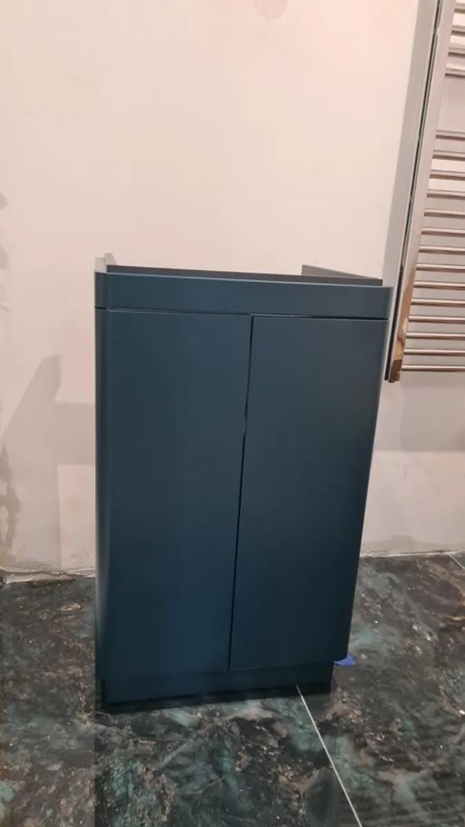 Vanity unit, 500mm, Oxford blue - Image 1