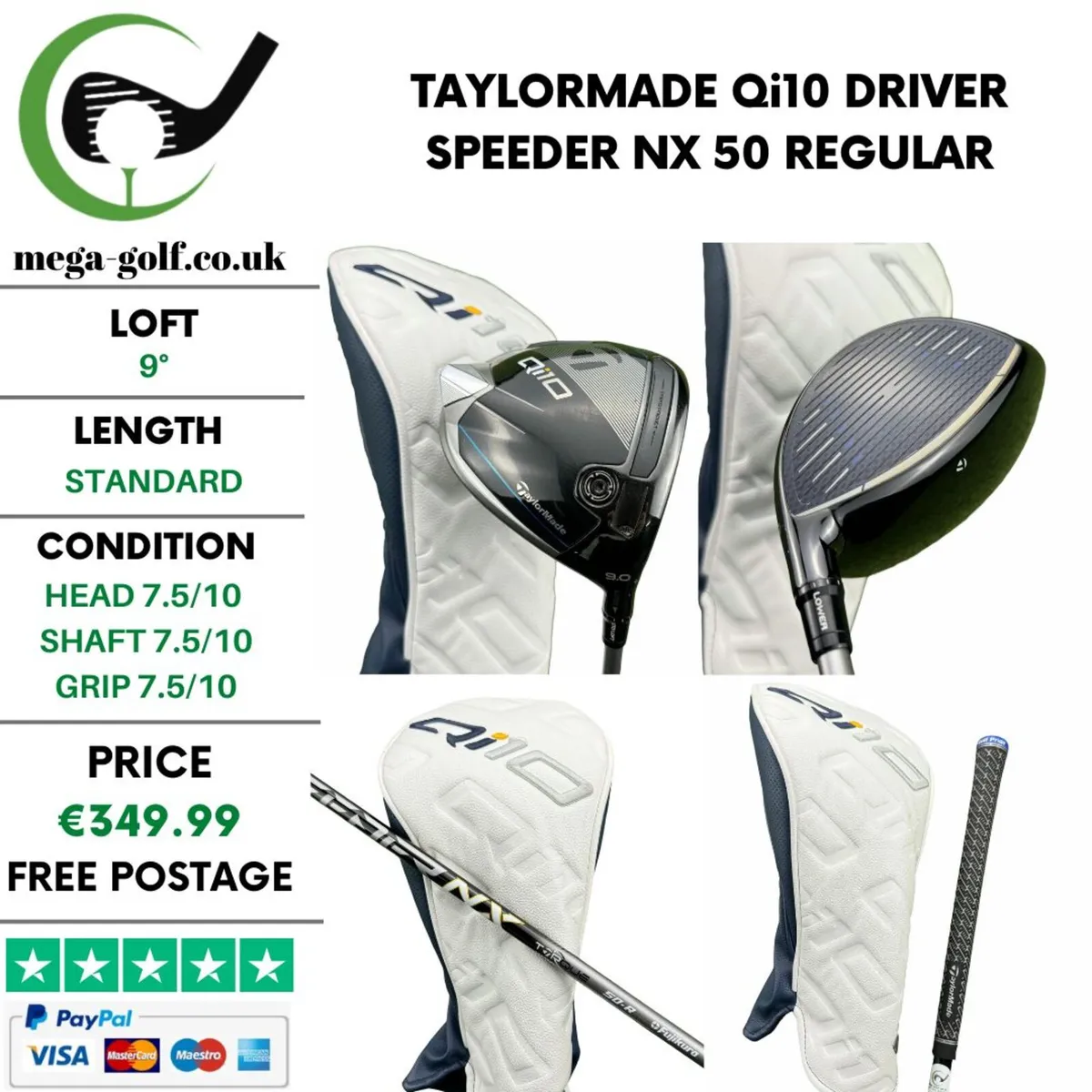 Taylormade Qi10 Driver / 9° / Regular - Image 1