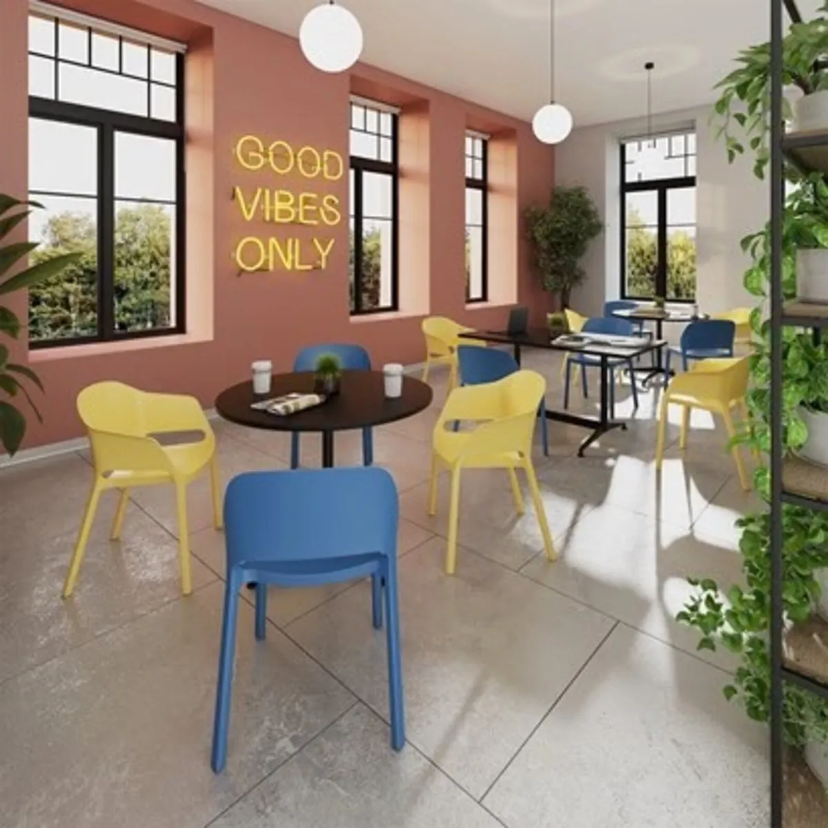 BRAND NEW CONTRA ONE PIECE STACKING CHAIR @ CJM - Image 3