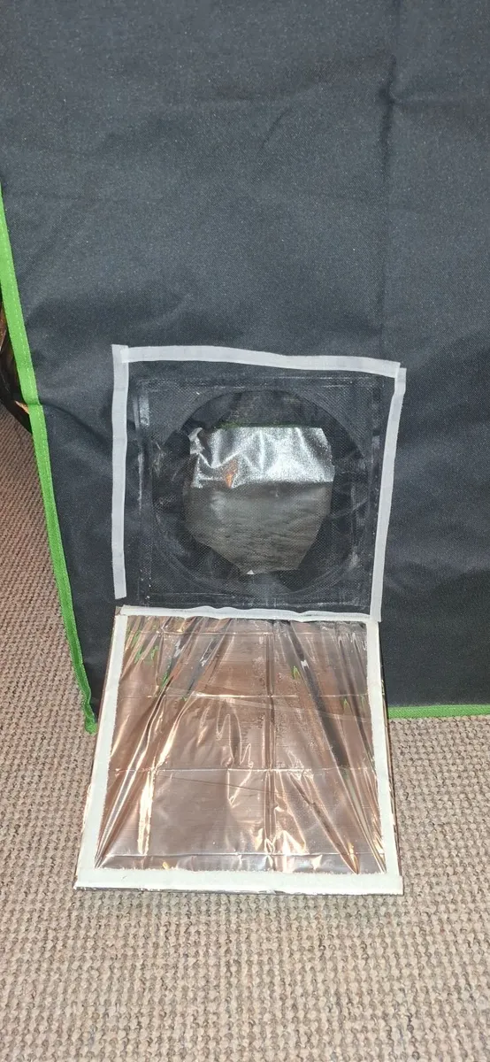 Grow Tent 60x60x180cm + 75 W LED Grow Light + Fan - Image 3