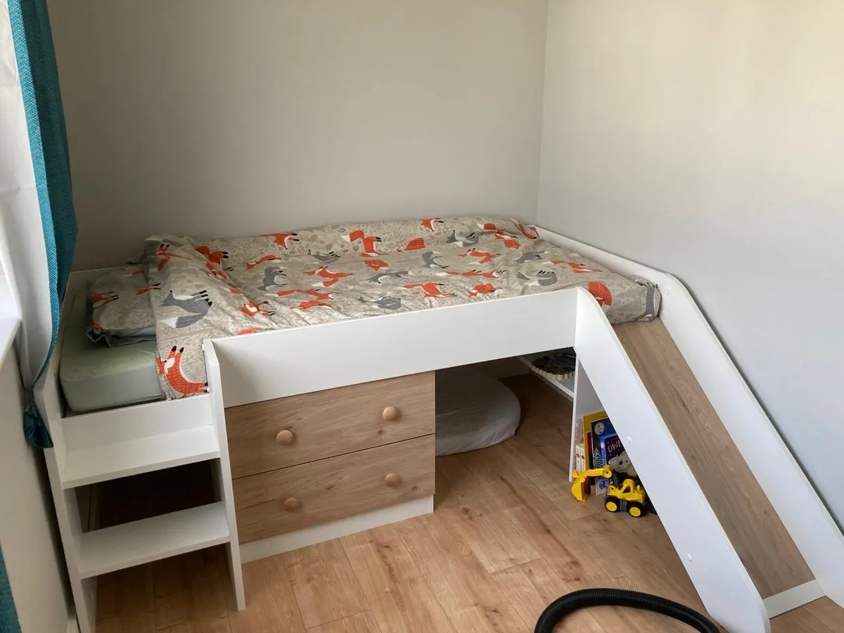 Kids Tobo Bed with Slide & Chest