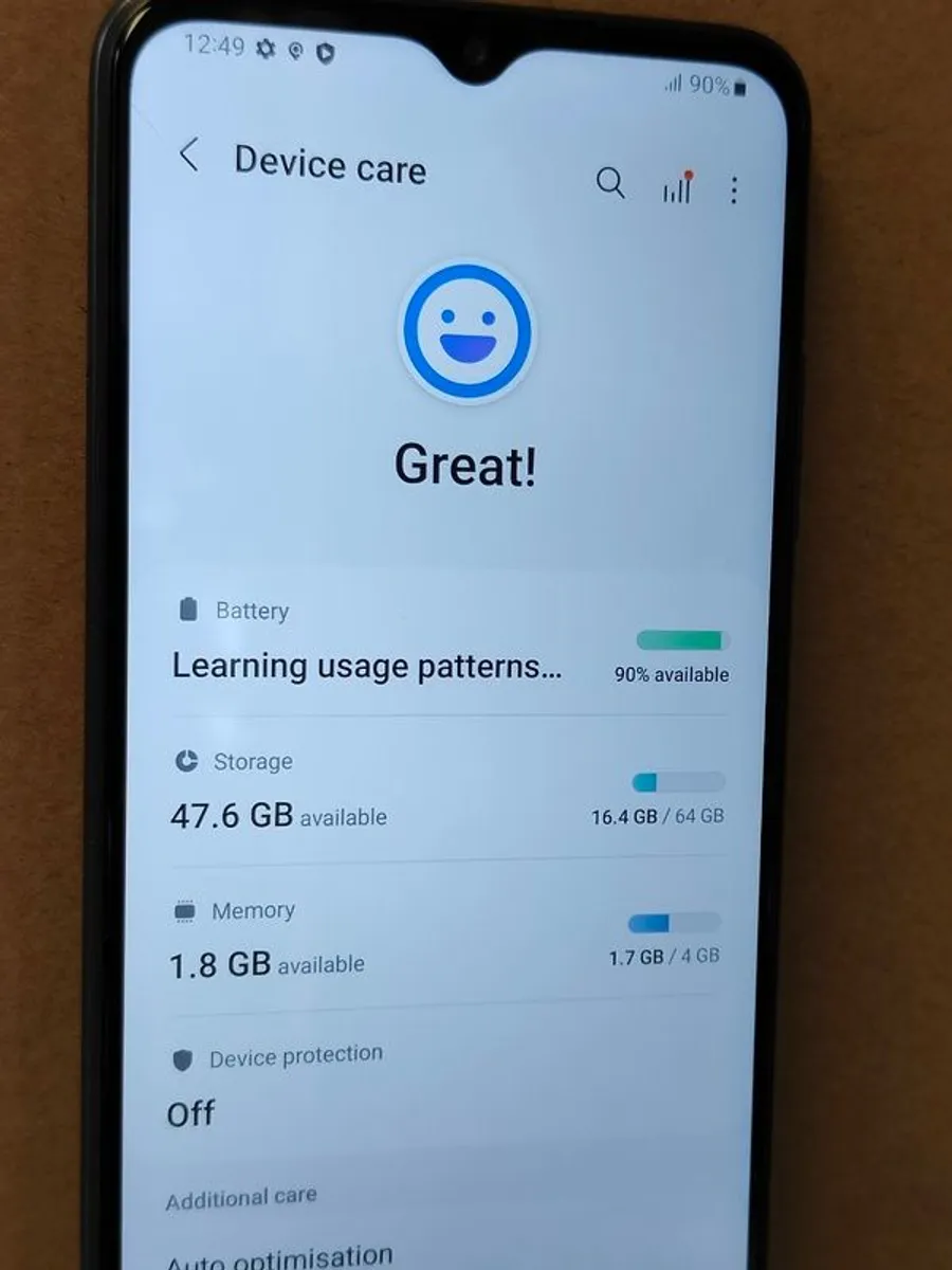 Samsung Galaxy A22 5G 64GB 4GB RAM Black- Dual Sim Unlocked Sim Free (Used) - Image 3