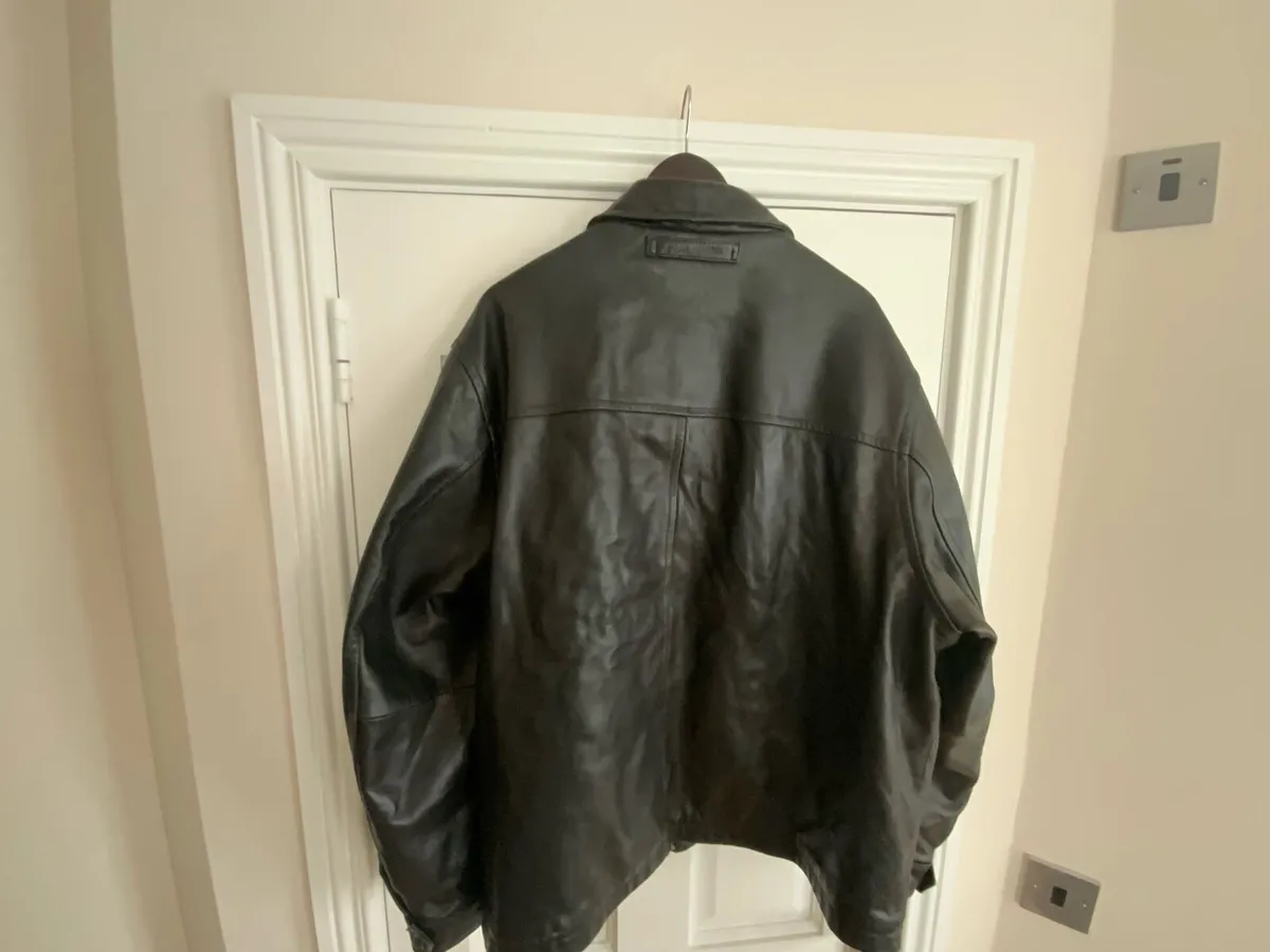 Men’s Leather Jacket, Nautica XXL - Image 2