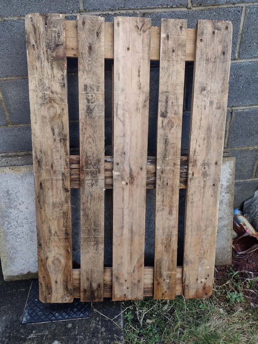 Heavy wooden pallet