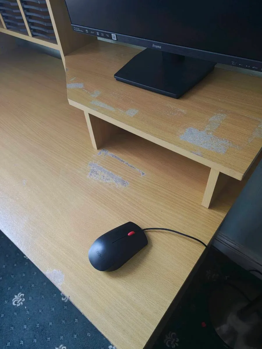 Computer Desk with Shelving Units - Image 3