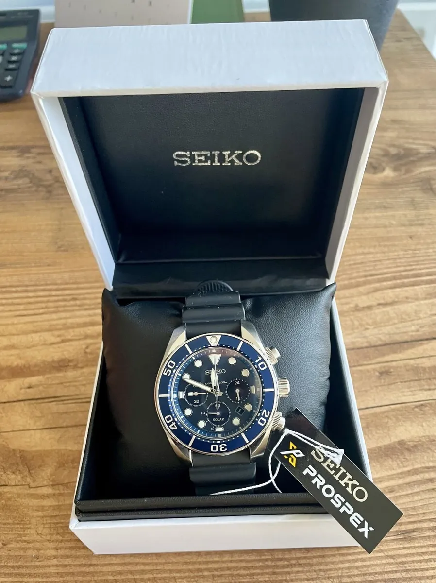 SEIKO PROSPEX CHRONOGRAPH SOLAR QUARTZ MEN'S DIVER - Image 1