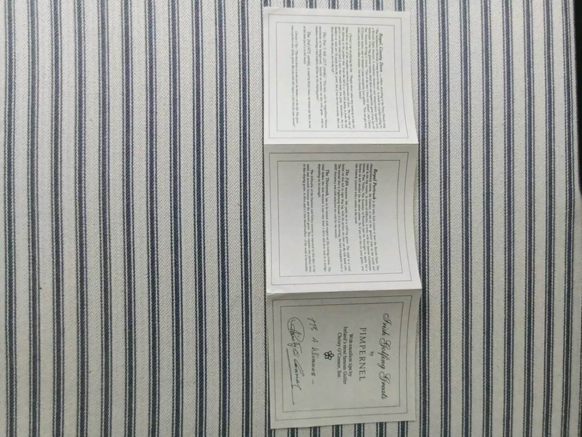 ☆☆Irish heritage Series Vintage Golf placemats☆☆ - Image 2