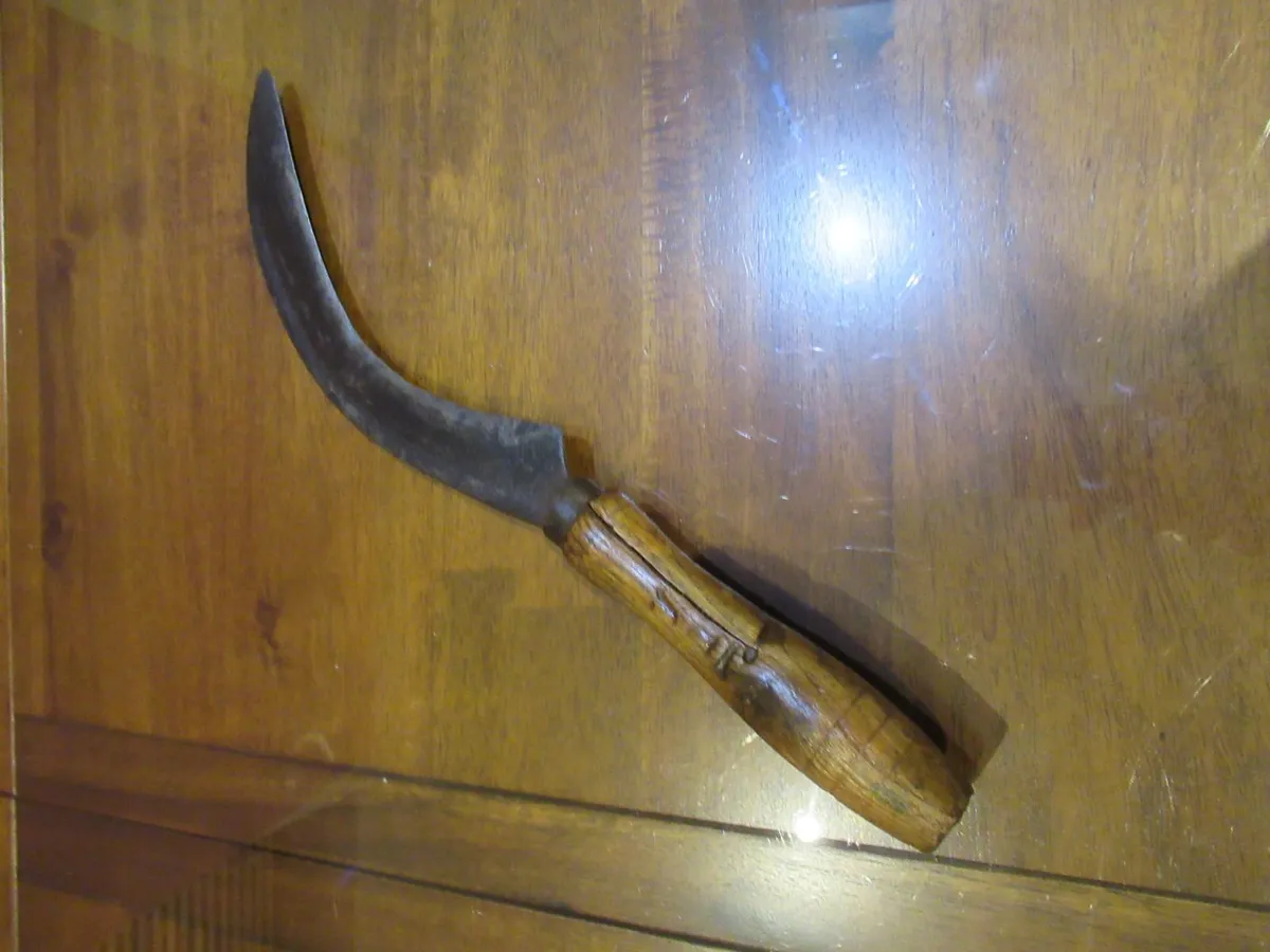 antique vintage sickle hook farm cottage pub rusti - Image 3