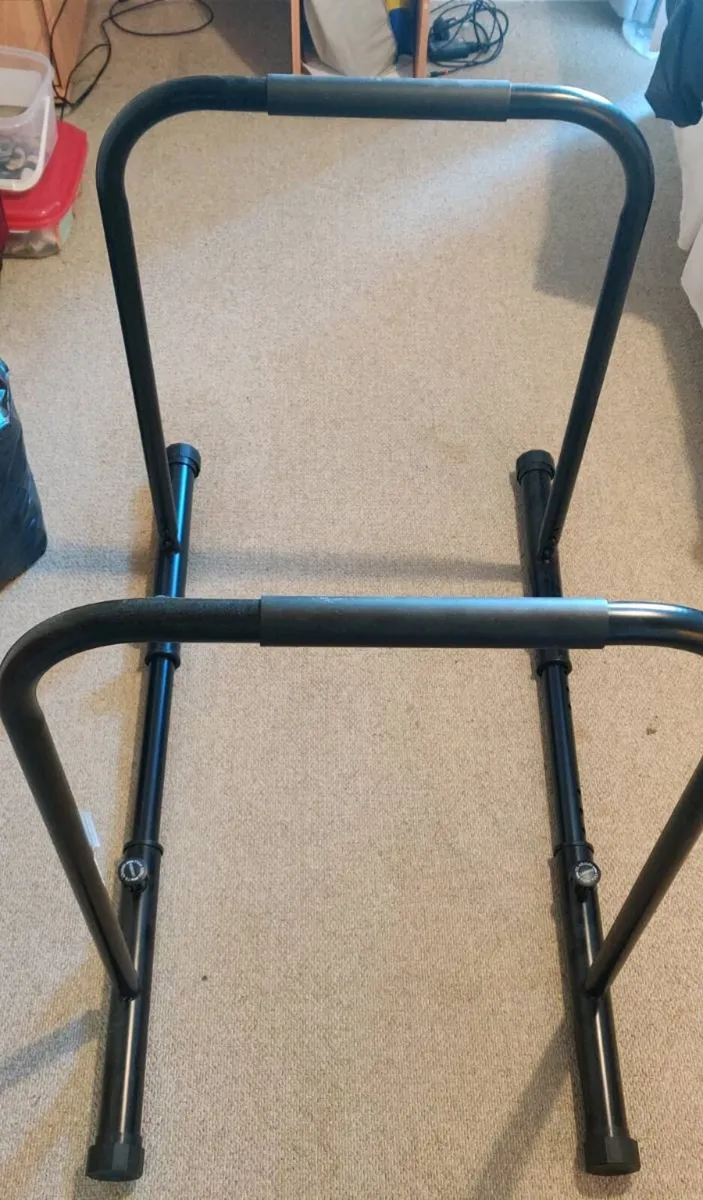 Adjustable Dip Bars Station Pull Up Bars Heavy Dut - Image 2