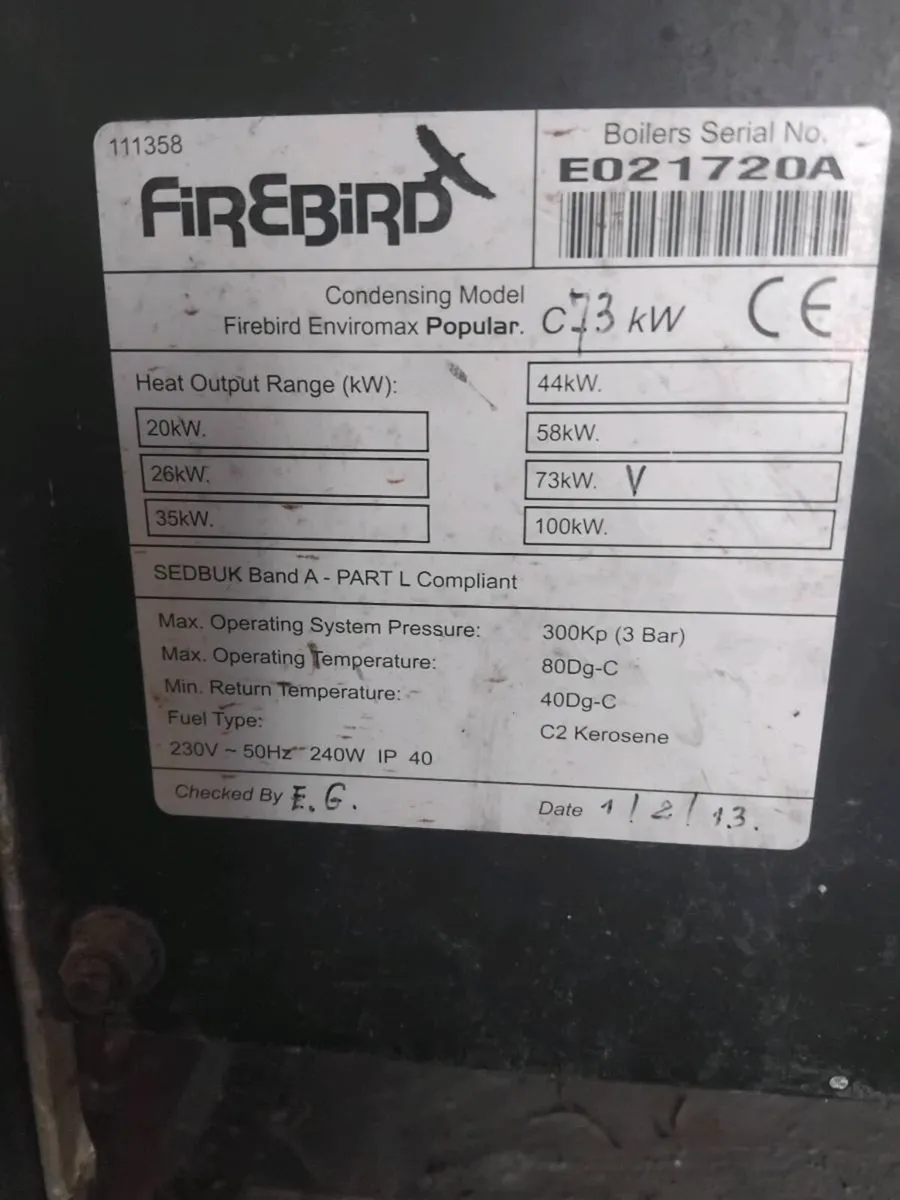 Firebird Oil Boiler - Image 2