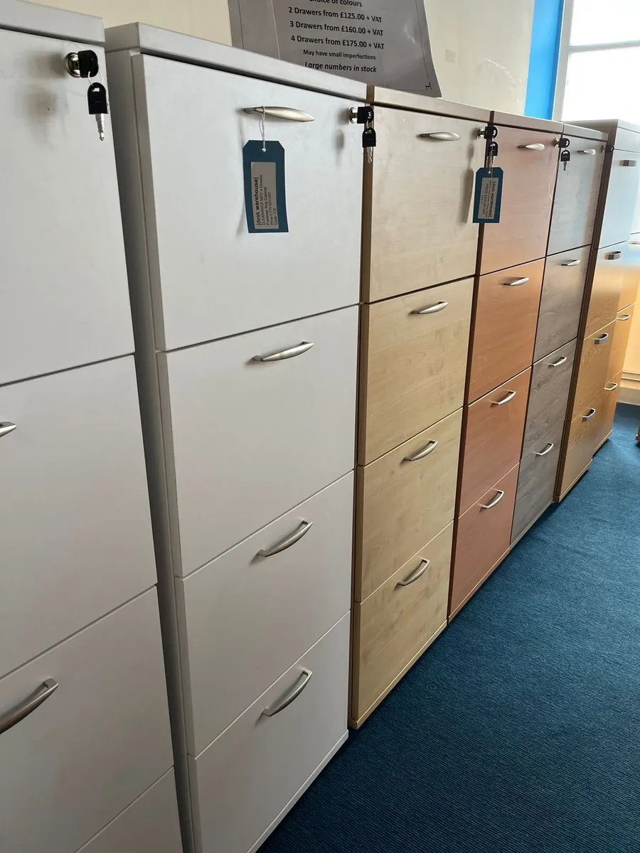 Clearance Wooden Filing Cabinets -from £100.00+VAT - Image 1