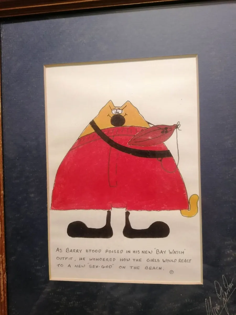 Clive Gardner Original Signed Print Cats - Image 4