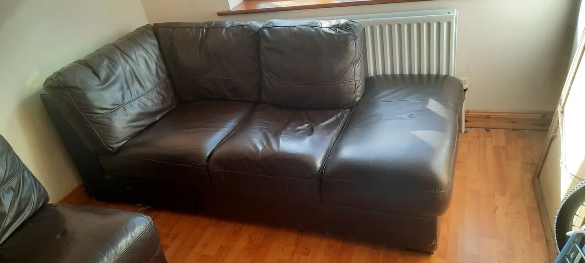 leather corner sofa - Image 1