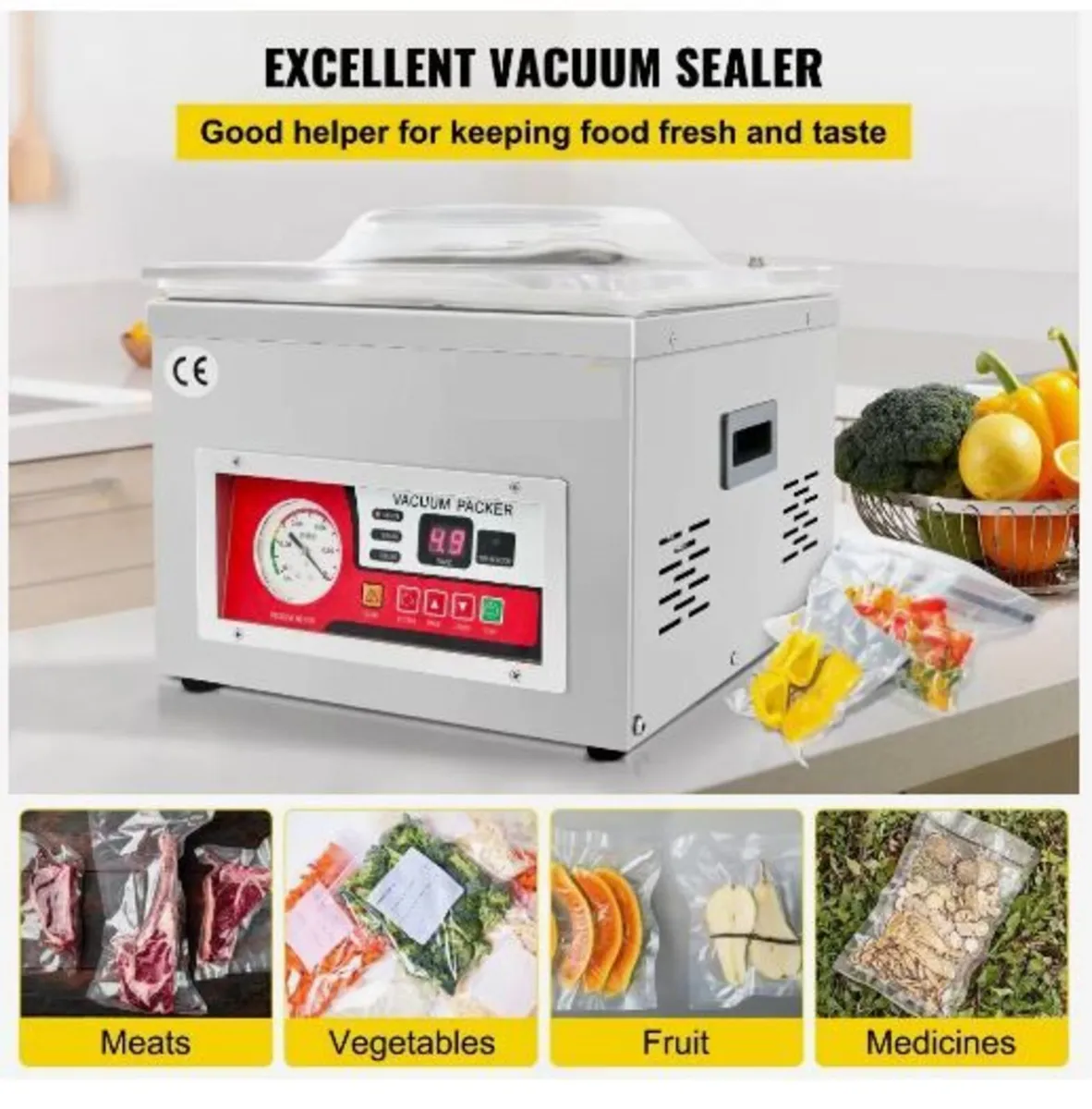 Chamber Vacuum Sealer, 260W Sealing Power - Image 2