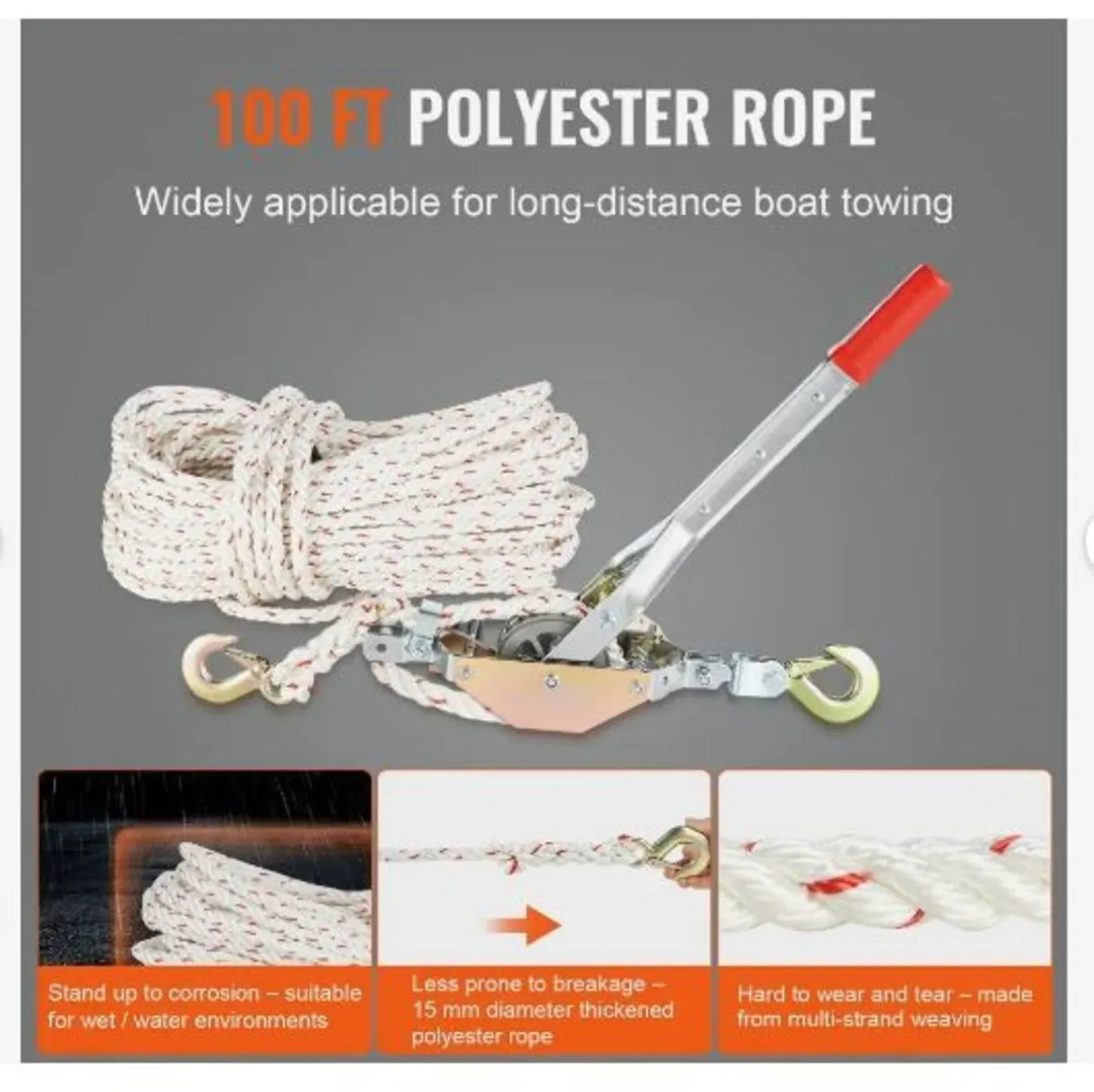 Rope Puller, 3/4 Ton (750 kg) Pulling Capacity - Image 3