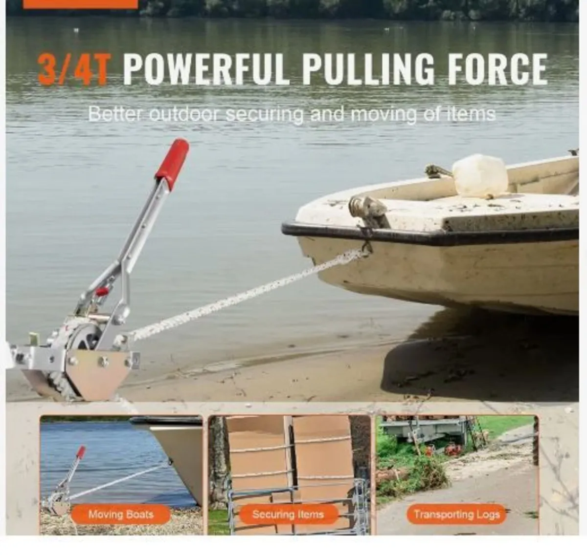 Rope Puller, 3/4 Ton (750 kg) Pulling Capacity - Image 2