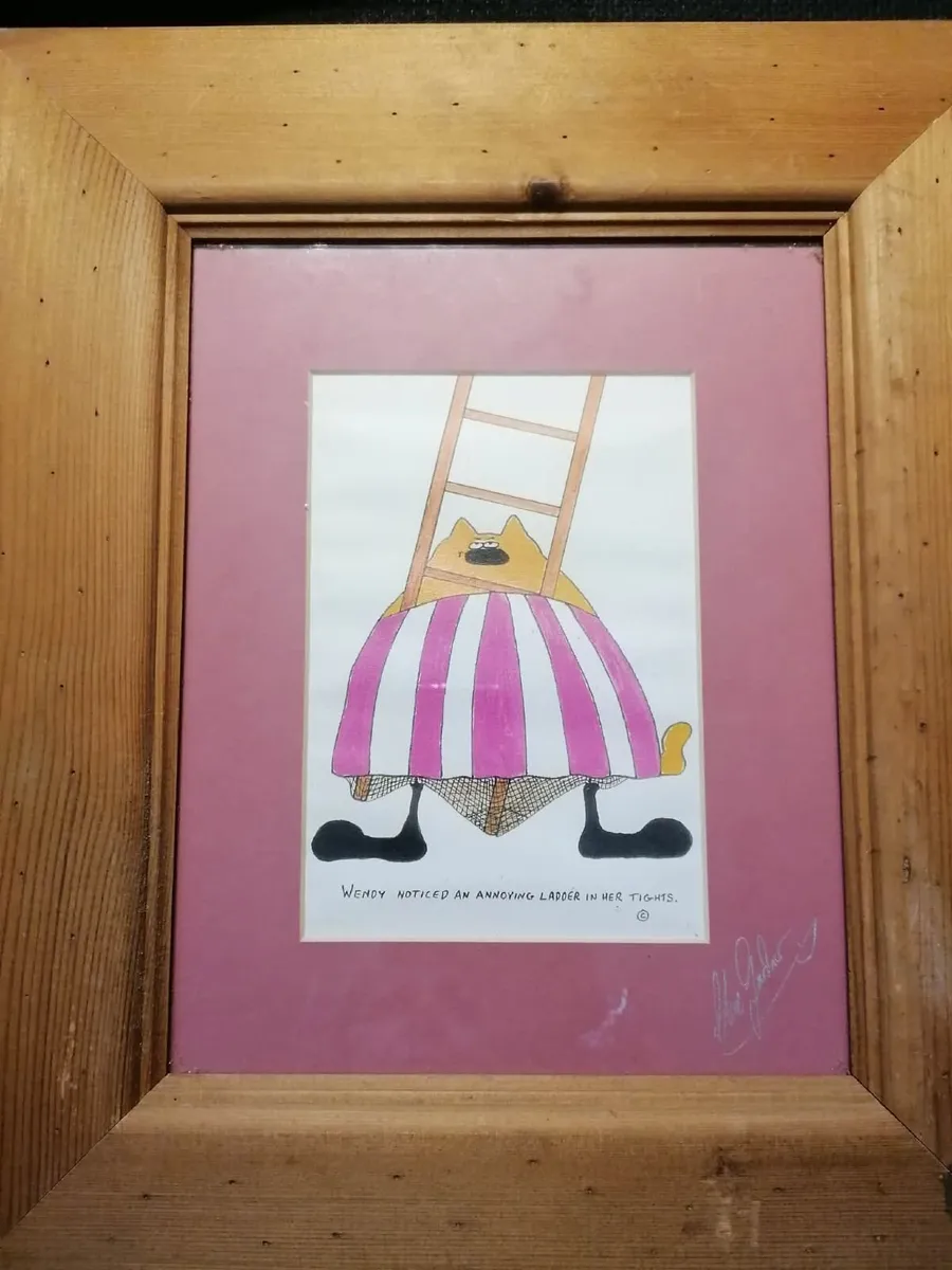 Original Signed Clive Gardner Clive's Cats Print - Image 3