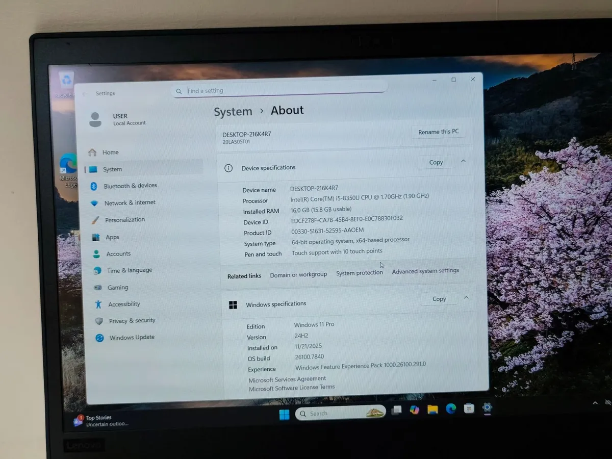 Lenovo ThinkPad T580 15.6' Intel i5 8th Gen | 16GB - Image 4