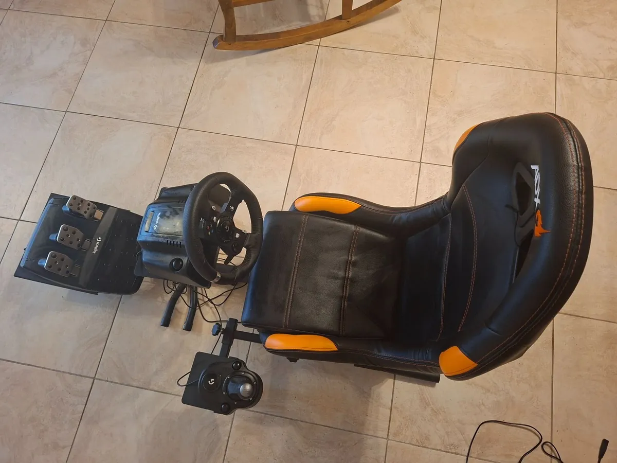 ADX gaming chair ,steering wheel ,gearbox,pedals - Image 3