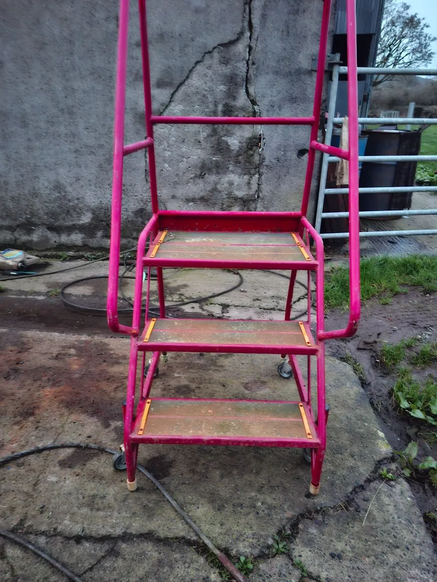 Step ladder with hand rails - Image 3