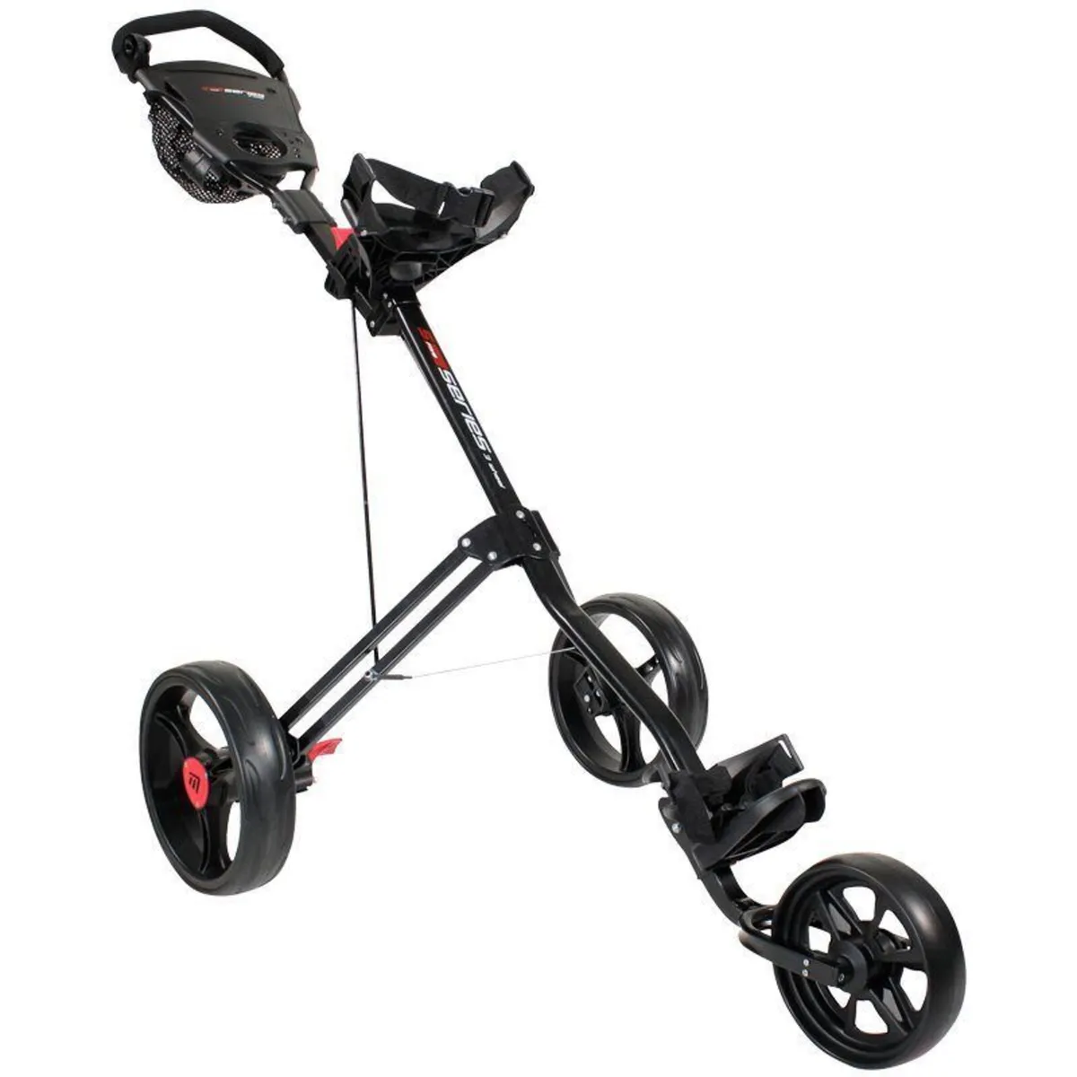 Masters 5 Series 3 Wheel Golf Trolley - Black - Image 1