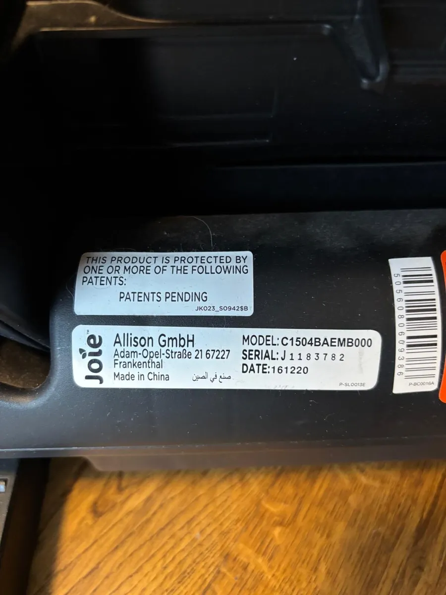 Joie car seat - Image 2