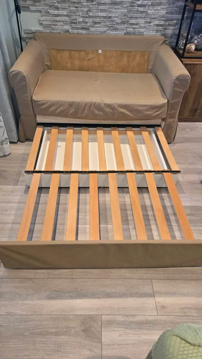 Two Seater Sofa Bed with Storage - Image 1