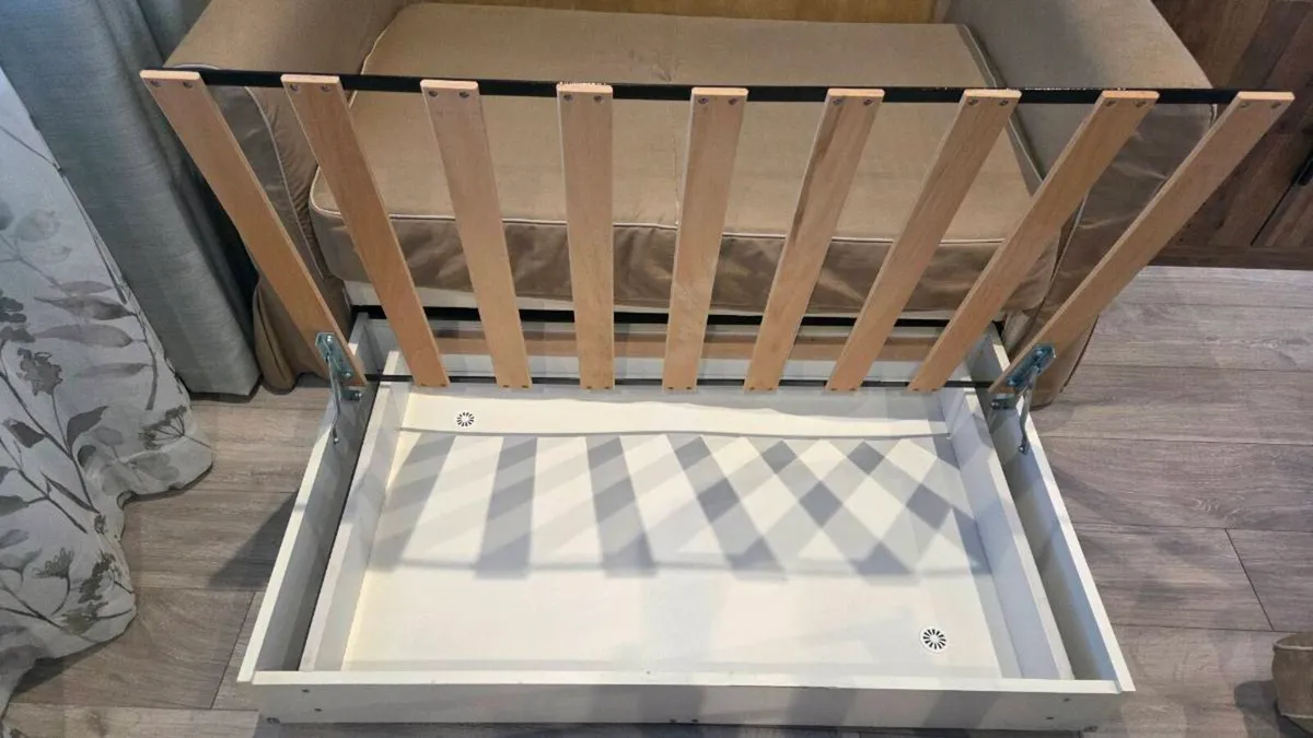 Two Seater Sofa Bed with Storage - Image 3