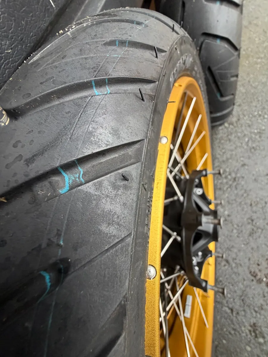 Wheels for BMW R1250 GSA Gold Spokes - Image 4