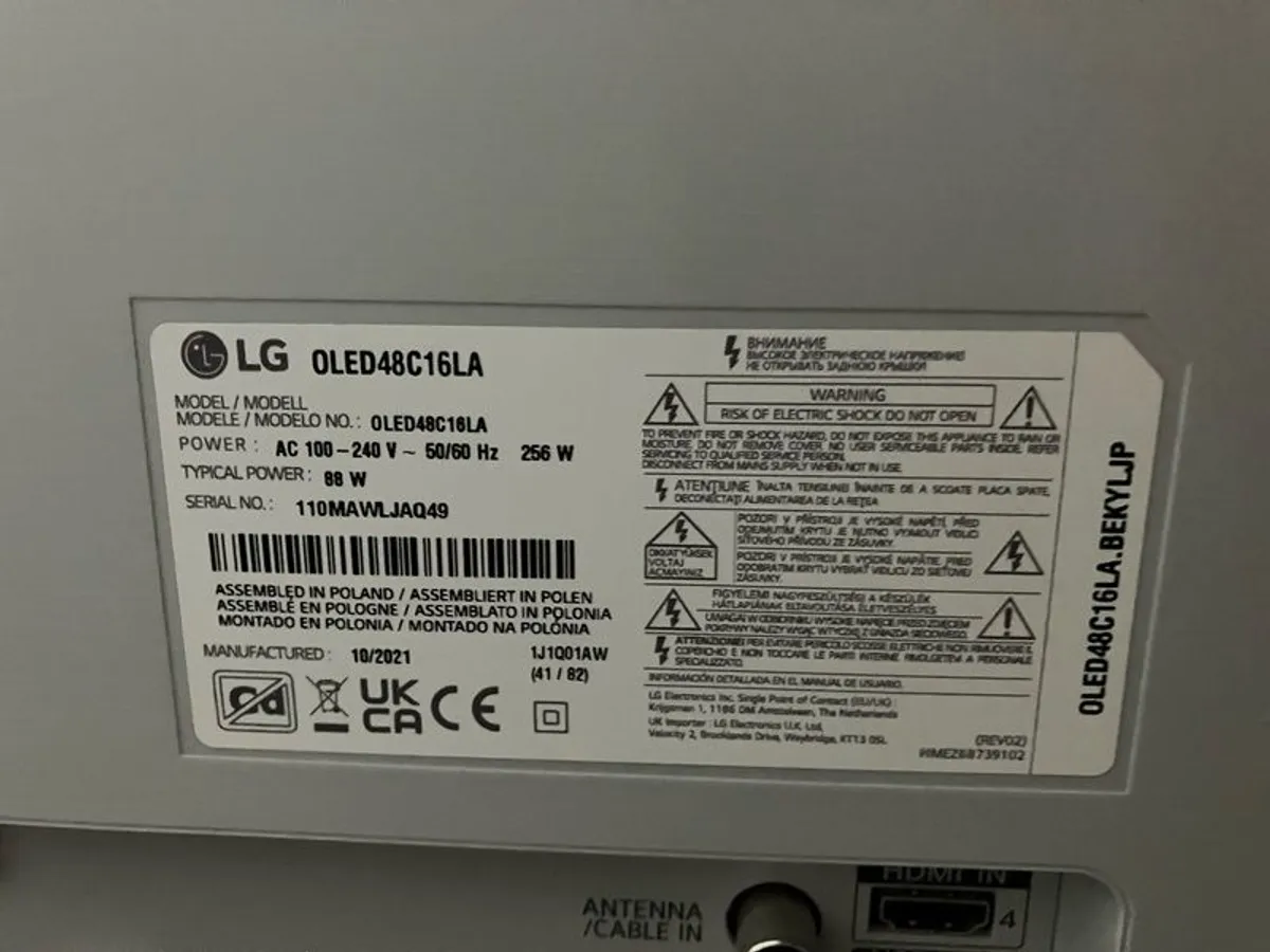 Lg C1 4k Oled Tv - 48" Oled48c16la - Image 3