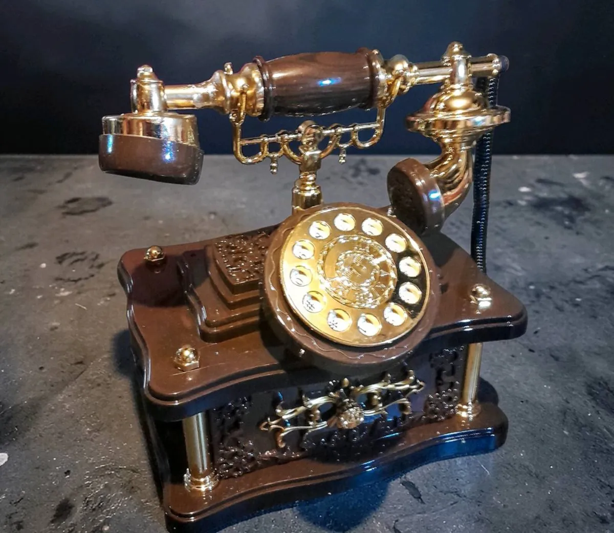 Telephone music box with drewer - Image 1