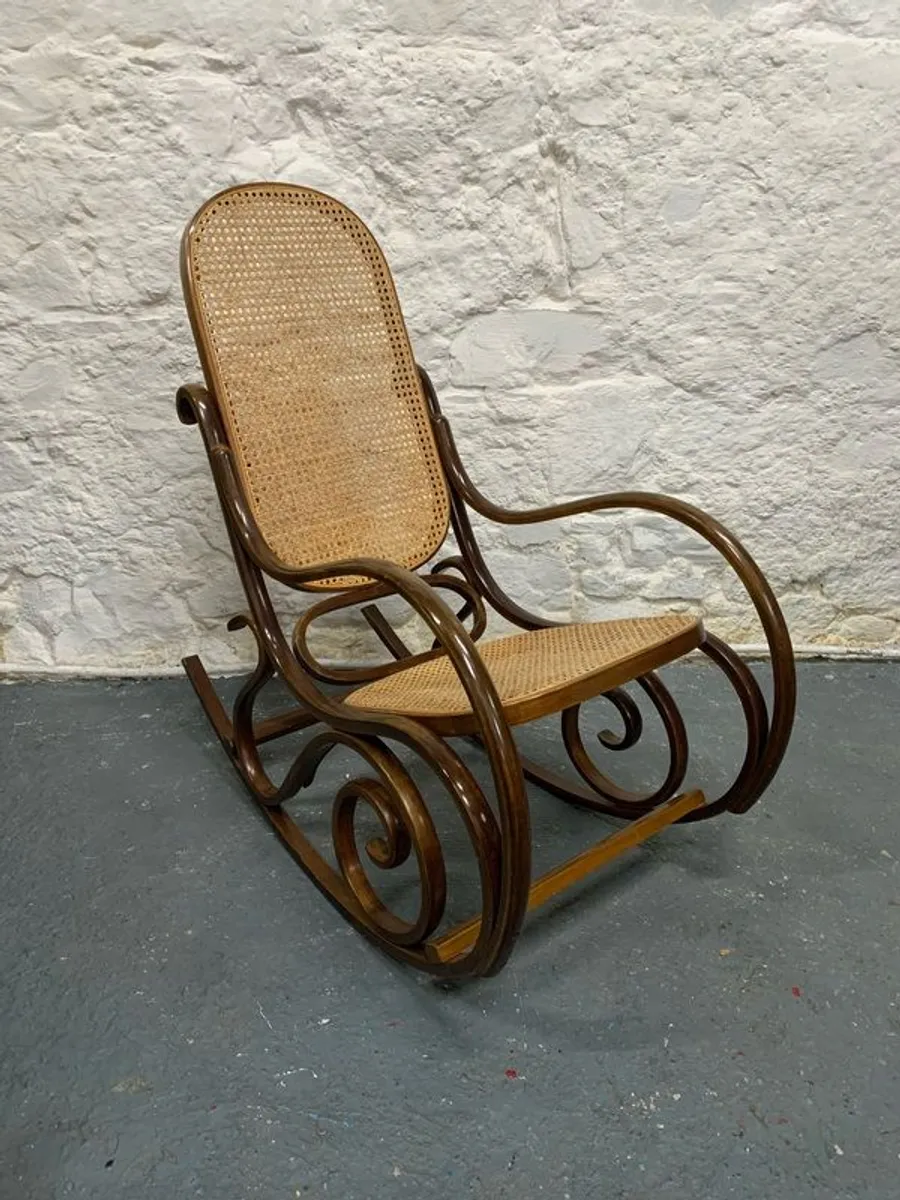 Vintage bentwood rocking chair. - Image 2