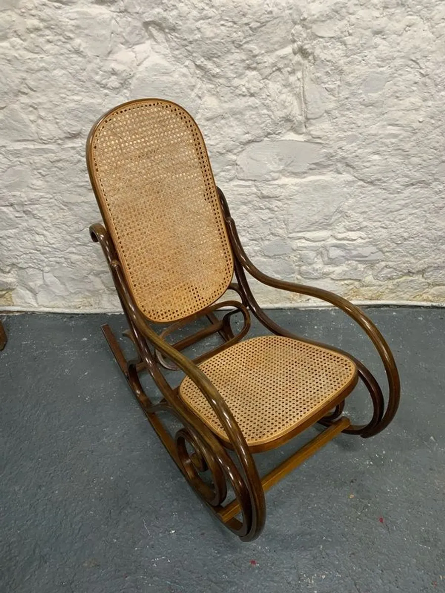 Vintage bentwood rocking chair. - Image 3