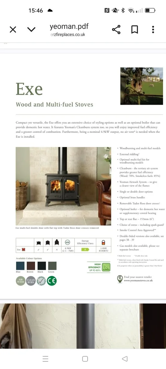 Wood burning stove - Image 1