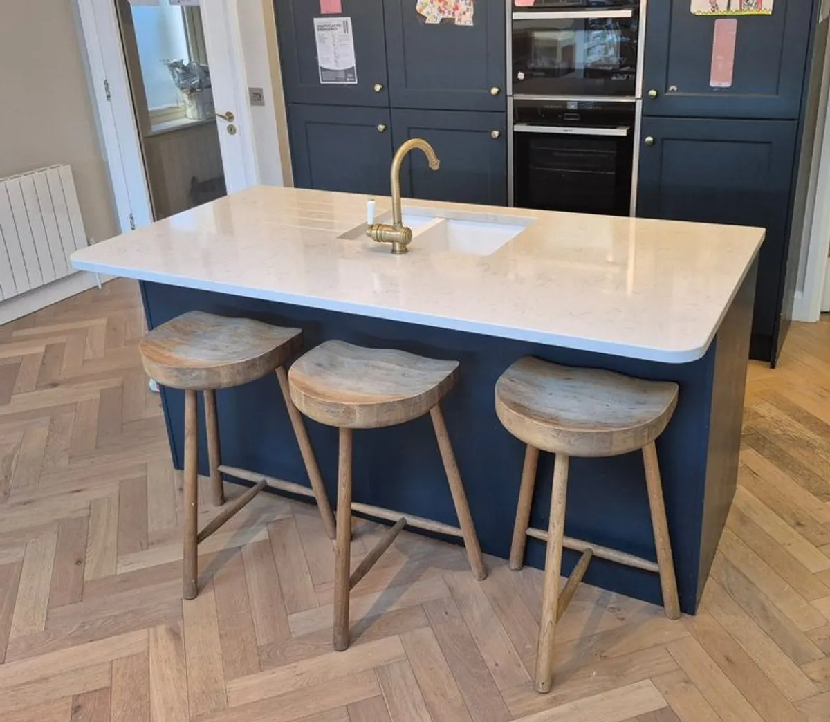 Kitchen Island with Quartz Counter - Image 2