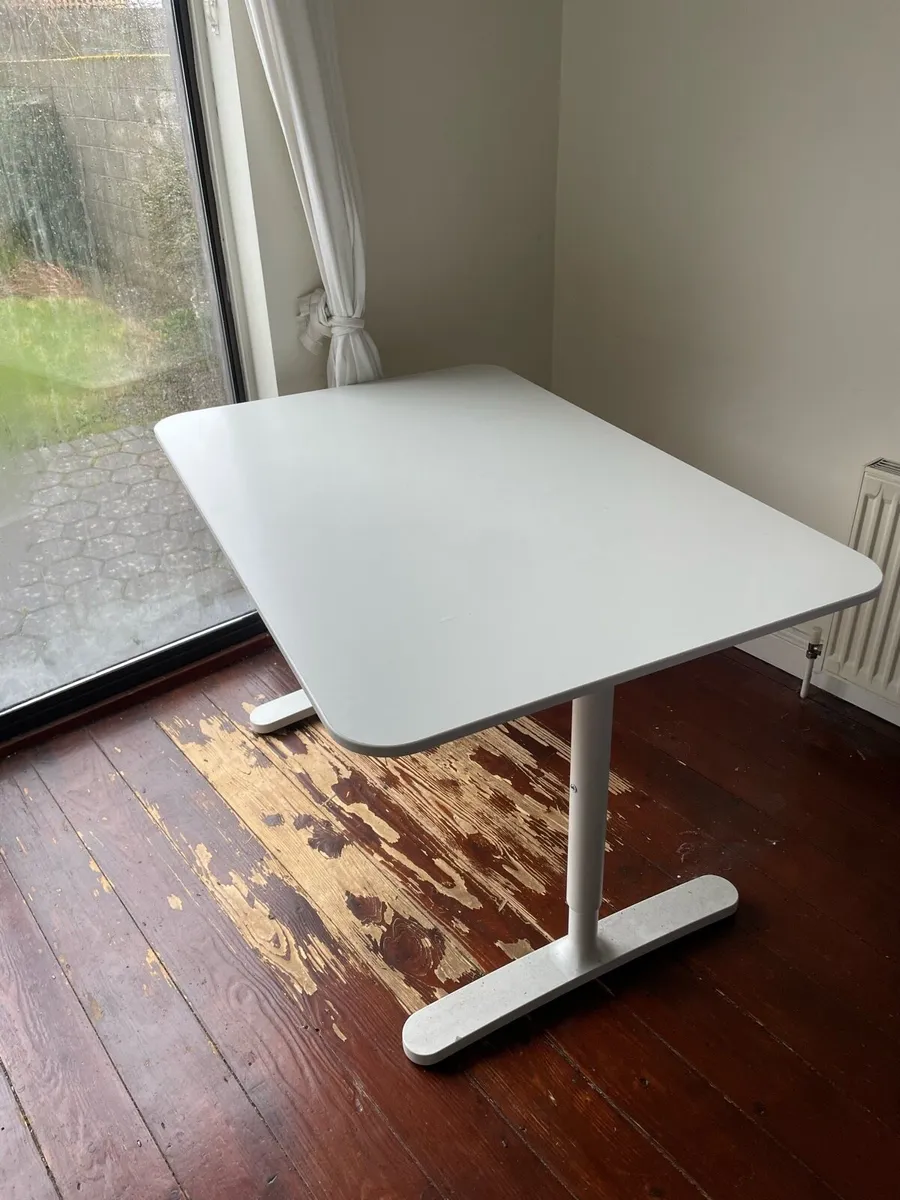 White IKEA Desk - Image 2