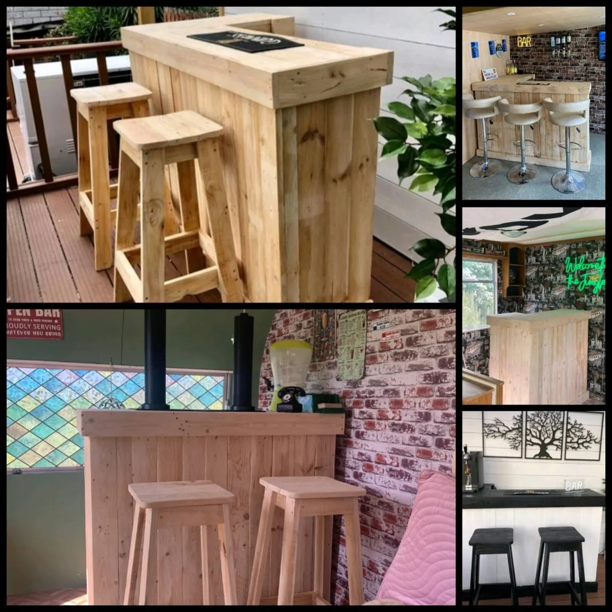 Handmade rustic homebar - Image 1