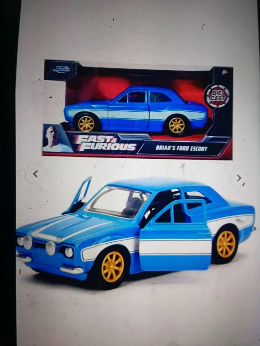 FAST AND FURIOUS BRIAN'S FORD ESCORT  1-32 SCALE - Image 1
