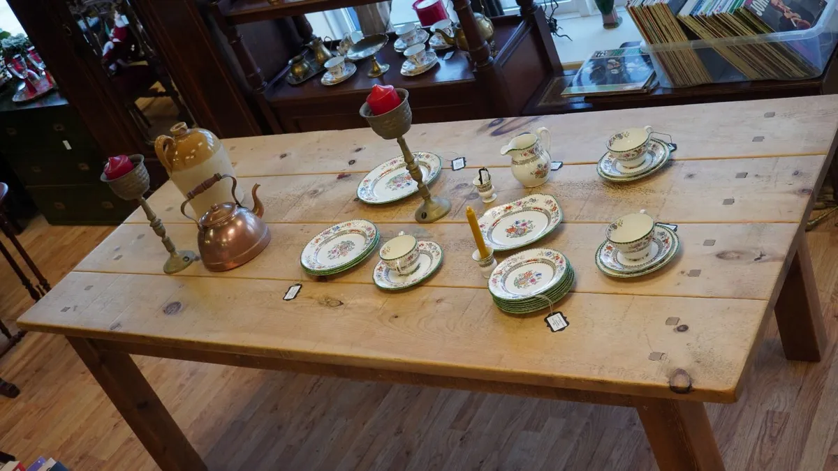 Vintage Oak Farmhouse Refectory Table - Image 4