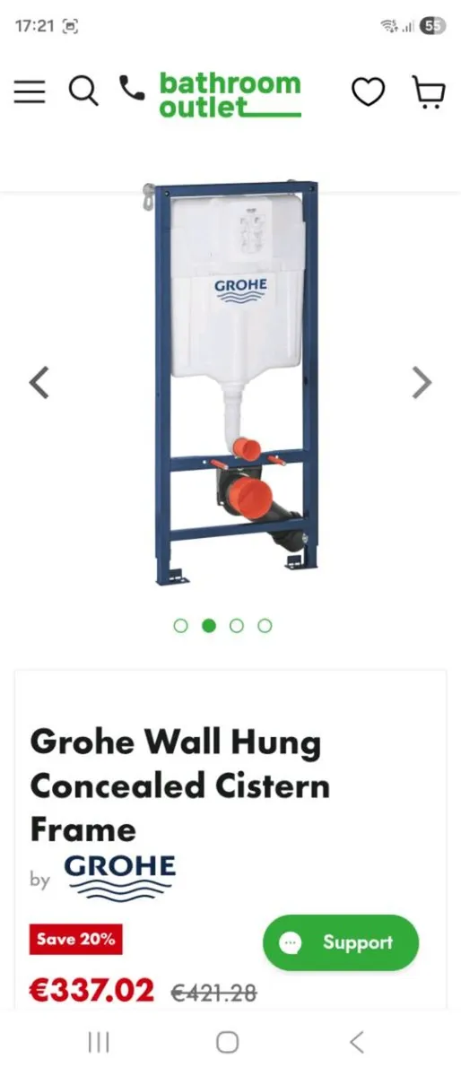 Grohe Toilet Frame - Image 1