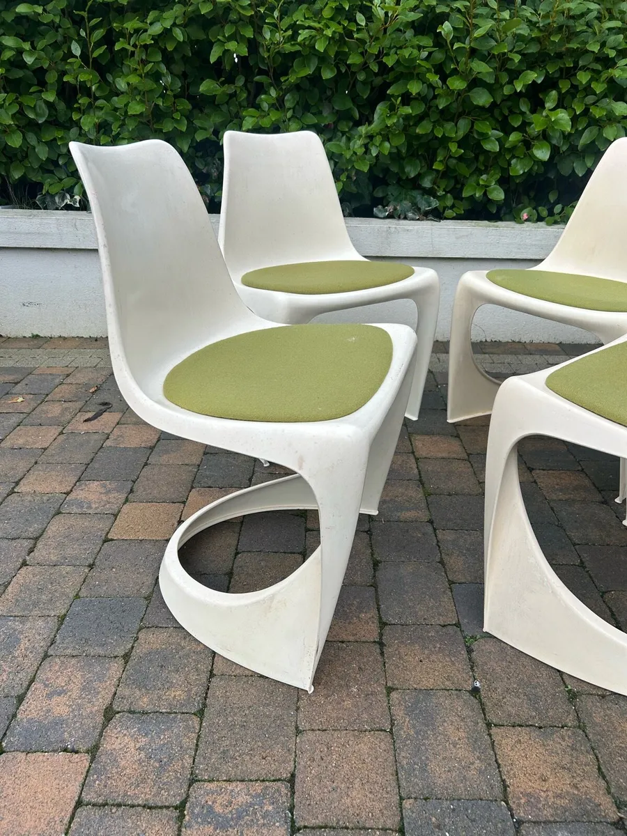 Mid century chairs x 4 retro vintage - Image 2
