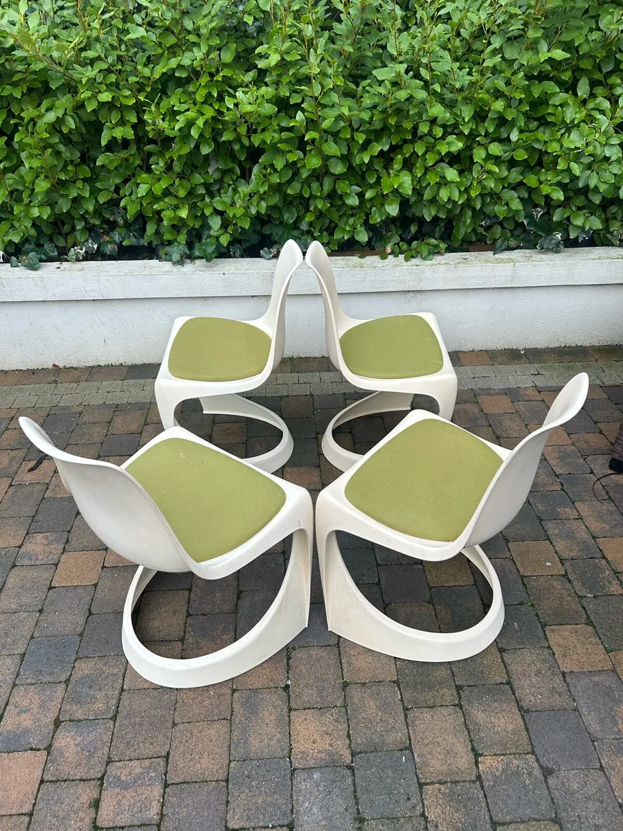 Mid century chairs x 4 retro vintage - Image 4