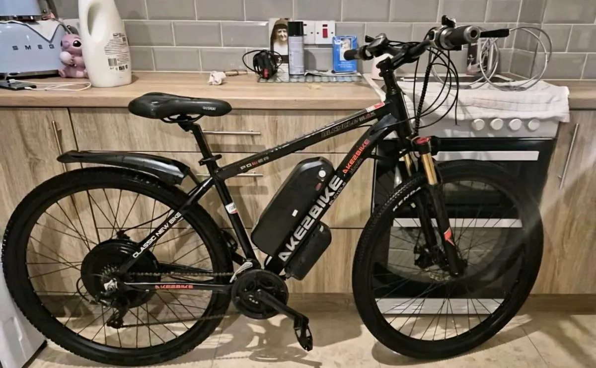 ADULTS AKEZ 29 INCH 1000W ELECTRIC CRUISER BIKE NE - Image 4